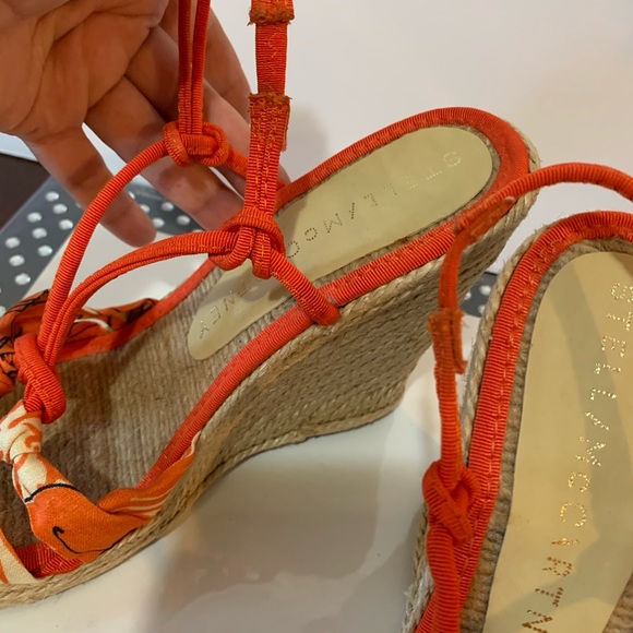 Stella McCartney canvas wedge sandals - Picture 3 of 7